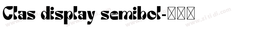 Clas display semibol字体转换
